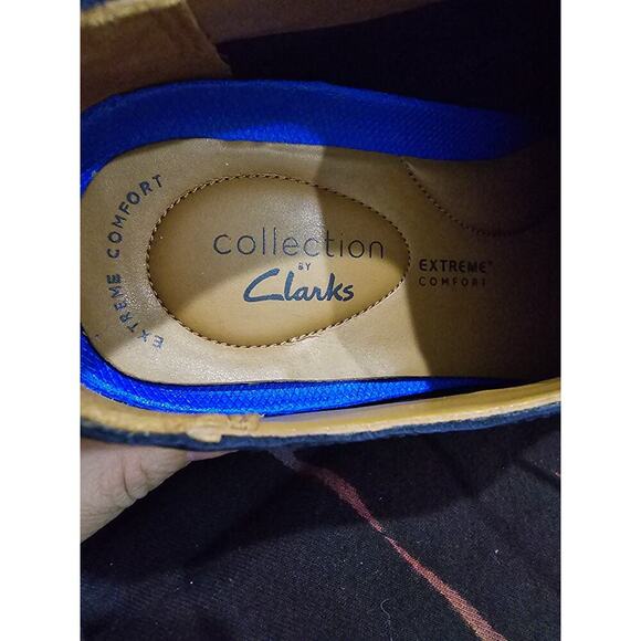 Clarks Men's Derby Lace-Up Oxford Dress Shoe Blue Size 8.5 - Picture 11 of 12